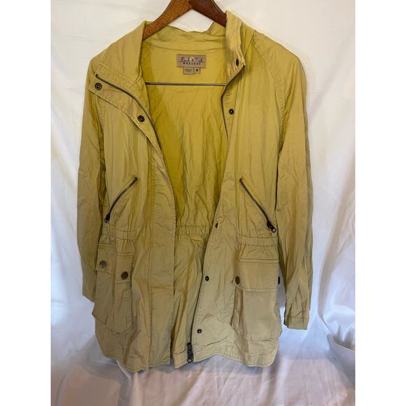 Peck & Peck yellow cargo jacket, womens medium - Picture 1 of 4
